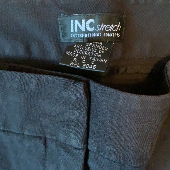 INC Stretch Women's Black Wide Leg Capri Pants - Picture 2 of 3